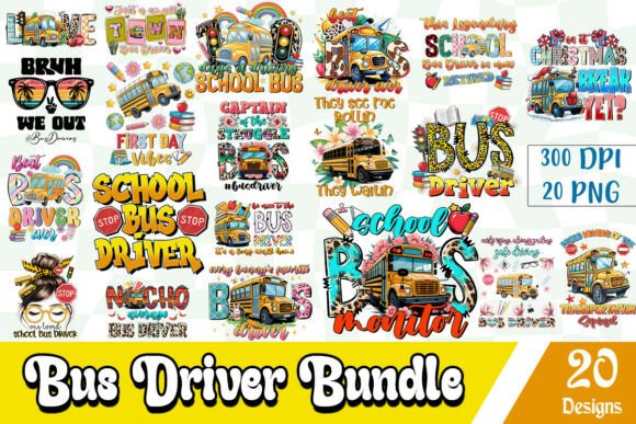 Bus Driver Sublimation Bundle: A Creative Asset for Designers
