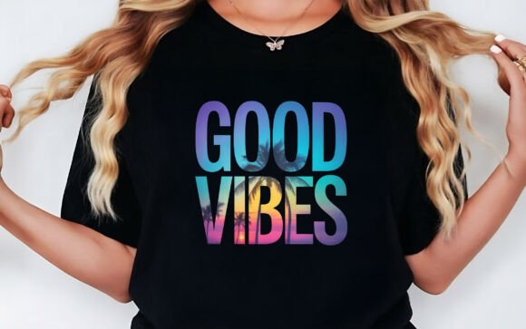 Good Vibes Summer Vacation Shirt PNG