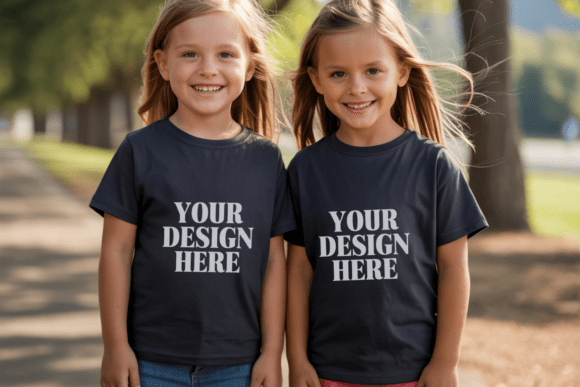 Kids Gildan 5000B Siblings Mockup 15