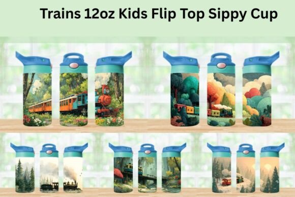 Kids Train Tumbler Wrap PNG 12oz Sippy: The Ultimate Solution for Custom Drinkware