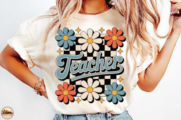 Retro Teacher PNG and Groovy Floral Teacher: The Ultimate Digital Assets for Modern Educators