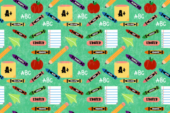 School Supply Seamless: The Digital Bridge Between Nostalgia and Modern Creativity