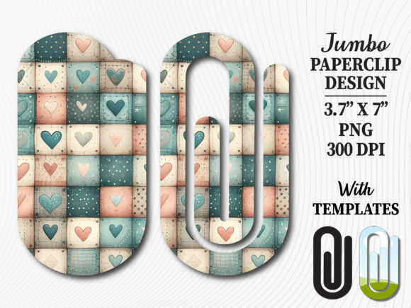 Teal Quilted Heart Jumbo Paperclip PNG: A Practical Review for Creative Professionals